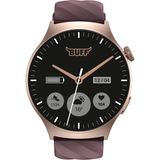Buff BW12 Akıllı Saat IP68 Aod Amoled Ekran Plum - Şarap Kırmızısı
