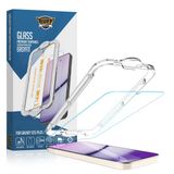 BUFF Galaxy S25 Serisi ile Uyumlu EasyFit Glass Kolay Uygulama Aparatlı Ekran Koruyucu Temperli Cam (Galaxy S25 Plus/Galaxy S24 Plus)