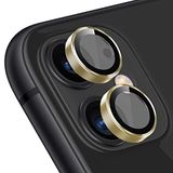 Buff iPhone 11 Screen Protector 9H Safir Cam Kamera Metal Lens Koruyucu (Altın)