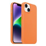 Buff iPhone 14 Plus Rubber Fit Kılıf Light Orange