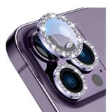 Buff iPhone 14 Pro / 14 Pro Max Diamond Lens Koruyucu Lila