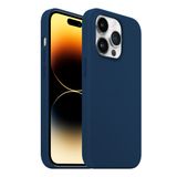 Buff iPhone 14 Pro Rubber Fit Kılıf Navy Blue