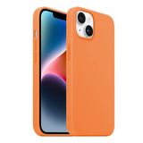 Buff iPhone 14 Rubber Fit Kılıf Light Orange
