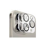 Buff iPhone 15 Pro Max / 15 Pro Şeffaf 2 Adet Kamera Lens Koruyucu