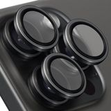 Buff iPhone 15 Pro Max / 15 Pro Titanyum Kamera Lens Koruyucu Black - Siyah