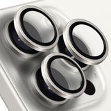 Buff iPhone 15 Pro Max / 15 Pro Titanyum Kamera Lens Koruyucu Silver - Gümüş