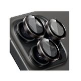 Buff iPhone 15 Pro Max ve 15 Pro Kamera Metal Lens Koruyucu Kahverengi