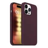 Buff İphone 15 Pro Rubber Fit Bordo Kılıf