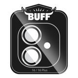 Buff iPhone 16 Plus / iPhone 16 V2 Gümüş Metal Kamera Lens Koruyucu