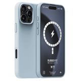 Buff iPhone 16 Pro Magsafe Rubber Fit Silikon Açık Mavi Kılıf