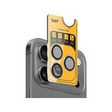Buff iPhone 17 Pro Gri Metal Kamera Lens Koruyucu