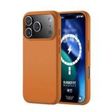 Buff iPhone 17 Pro Max Magsafe Rubber Fit Turuncu Silikon Kılıf