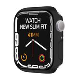 BUFF LABS Apple Watch 8/7 Uyumlu New Slim Fit Kılıf 41mm, Ekran Koruyuculu Akıllı Saat Kılıfı (Siyah)