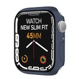 BUFF LABS Apple Watch 8/7 Uyumlu New Slim Fit Kılıf 45mm, Ekran Koruyuculu Akıllı Saat Kılıfı (Koyu Mavi)