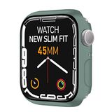 BUFF LABS Apple Watch 8/7 Uyumlu New Slim Fit Kılıf 45mm, Ekran Koruyuculu Akıllı Saat Kılıfı (Yeşil)