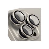 Buff Labs Buff iPhone 15 Pro Max / 15 ProUyumlu Titanyum Kamera Lens Koruyucu Gray