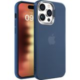 Buff Labs iPhone 15 ile Uyumlu Corner Kamera Kapaklı Standlı Kılıf (Mavi)