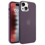 BUFF LABS iPhone 15 ile Uyumlu New Corner Kamera Kapaklı Standlı Kılıf (Mor)