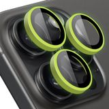 BUFF LABS iPhone 15 Pro Max / 15 Pro ile Uyumlu Renkli Neon Metal Lens Koruyucu (Light Green)