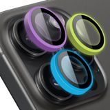 BUFF LABS iPhone 15 Pro Max / 15 Pro ile Uyumlu Renkli Neon Metal Lens Koruyucu (Mix)