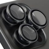 BUFF LABS iPhone 15 Pro Max / 15 Pro Uyumlu Titanyum Kamera Lens Koruyucu, B5T, Siyah Titanyum