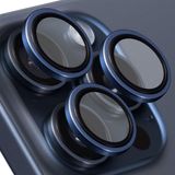 BUFF LABS iPhone 15 Pro Max / 15 Pro Uyumlu Titanyum Kamera Lens Koruyucu (Mavi Titanyum)