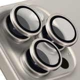 BUFF LABS iPhone 15 Pro Max / 15 Pro Uyumlu Titanyum Kamera Lens Koruyucu (Natürel Titanyum)