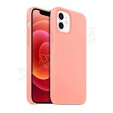 Buff Rubber Fit iPhone 12 / 12 Pro 6.1 inç Pembe Silikon Kılıf