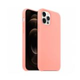 Buff Rubber Fit iPhone 12 Pro Max 6.7 inç Pembe Silikon Kılıf