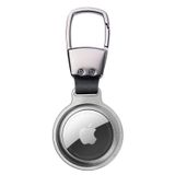 Buff TagSafe HookSteel Taşınabilir Anahtarlık Darbeye Dayanıklı Metal Askılı AirTag Kılıf (Gümüş)