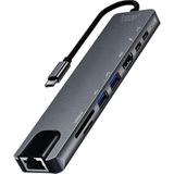 Buff Type C Usb 8 In 1 Hub Çoklayıcı Adaptörü