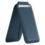 Buff WalletMag 2.0 iPhone için MagSafe Özellikli 4 Kartlı Katlanabilir Stantlı Manyetik Deri Cüzdan (Mavi)