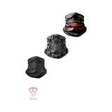Buffalo Bandana 3'lü Set Motorcu Bandana Buff Avantajlı Paket Siyah
