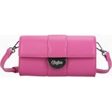 Buffalo Clutch Curve Night Baguette Çanta - Pembe