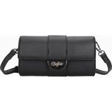 Buffalo Clutch Curve Night Baguette Çanta, Siyah