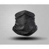 Buffalo Deprem Desenli Outdoor Boyunluk Unisex Bandana Siyah