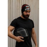 Buffalo Dor Die Tasarımlı Kask Bonesi Balaklava Yazlık Kask Maskesi Kask Bere Motorcu Buff Maske Siyah