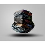 Buffalo Graffiti Tasarımlı Motorcu Buff Maske Outdoor Boyunluk Unisex Bandana Siyah