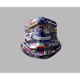 Buffalo Karışık Çok Desenli Tasarımlı Motorcu Buff Maske Outdoor Boyunluk Unisex Bandana Siyah
