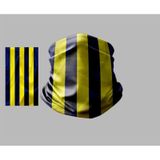 Buffalo Sarı Lacivert Tasarımlı Motorcu Çok Amaçlı Outdoor Boyunluk Unisex Bandana Siyah