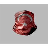 Buffalo Türk Bayrağı Tasarımlı Motorsiklet Bandana Siyah