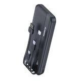 Buffer 1000 mAh Micro Type-C USB Lightning 4 Kablolu Hızlı Kablosuz Şarj Powerbank - Siyah, PRA-11897896-9095
