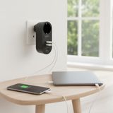 Buffer® 2 Usb,1 Type-C Girişli 1'li Çocuk Korumalı,ısıya Karşı Dayanıklı 2500WATT Termal Akım Korumalı Priz