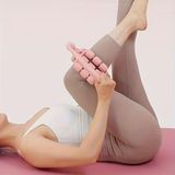 BUFFER 27 Tekerlekli Lenfatik Masaj Roller, Selülit Giderici, Cilt Sıkılaştırıcı, Bacak Kol Sırt Masaj Aleti, Pembe