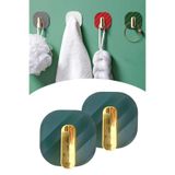 Buffer 2'li Yapışkanlı Retro Banyo Askılığı, Yeşil, PRA-9932453-0705