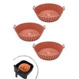 Buffer ® 3 Adet Isıya Dayanıklı Yıkanılabilir Silikon Fırın Ve Airfryer Yuvarlak Pişirme Matı 20 Cm TYC00738687586