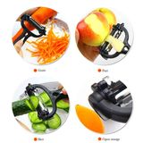 BUFFER® 3 Başlıklı Paslanmaz Çelik Kabuk Soyacağı Jülyen Doğrayıcı Bıçak Sebze Soyucu