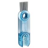 BUFFER® 3 Fonksiyonlu Pratik Şişe Temizleme Fırçası Mutfak Banyo Araç Klavye Pencere Oluklar İçin Çok Amaçlı Fırça