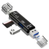Buffer 5 In 1 Çok Fonksiyonlu Usb 2.0 Micro Sd Kart Okuyucu - Usb/micro Usb/type-c Çıkışlı, Otg Çevirici