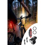 Buffer ® Bisiklet Işık Seti – USB Şarjlı LED Ön Far + Arka Stop Lambası, Su Geçirmez Bisiklet Aydınla